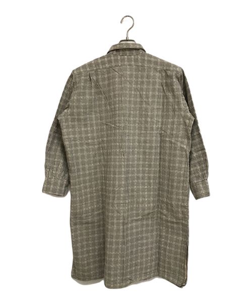 EURO（ユーロ古着）EURO (ユーロ古着) グランパチェック ベージュ サイズ:表記無しの古着・服飾アイテム
