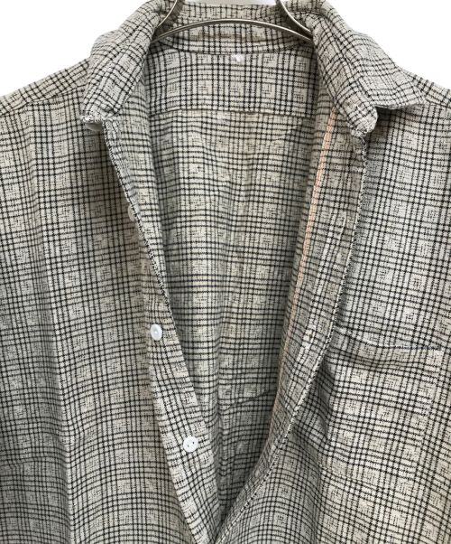 EURO（ユーロ古着）EURO (ユーロ古着) グランパチェック ベージュ サイズ:表記無しの古着・服飾アイテム