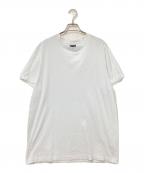 DESCENDANTディセンダント）の古着「ロゴ刺繍Tシャツ」｜ホワイト