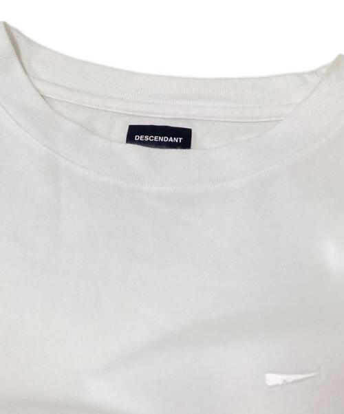 DESCENDANT（ディセンダント）DESCENDANT (ディセンダント) ロゴ刺繍Tシャツ ホワイト サイズ:2の古着・服飾アイテム