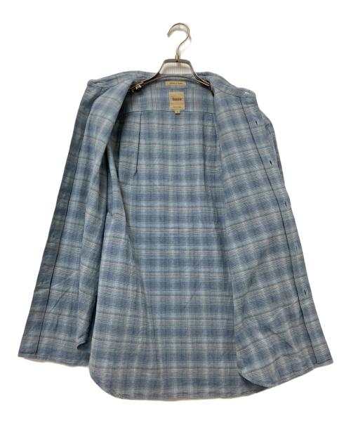 sanca（サンカ）sanca (サンカ) DOBBY CHECK MINIMAL S/S SHIRTS ブルー サイズ:1の古着・服飾アイテム