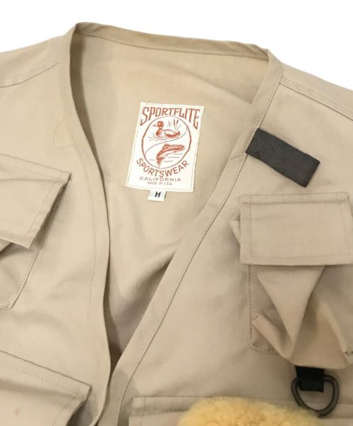 SPORTFLITE（スポーツライフ）SPORTFLITE (スポーツライフ) フィッシングベスト ベージュ サイズ:Ｍの古着・服飾アイテム