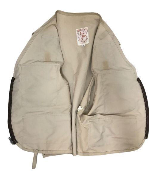 SPORTFLITE（スポーツライフ）SPORTFLITE (スポーツライフ) フィッシングベスト ベージュ サイズ:Ｍの古着・服飾アイテム