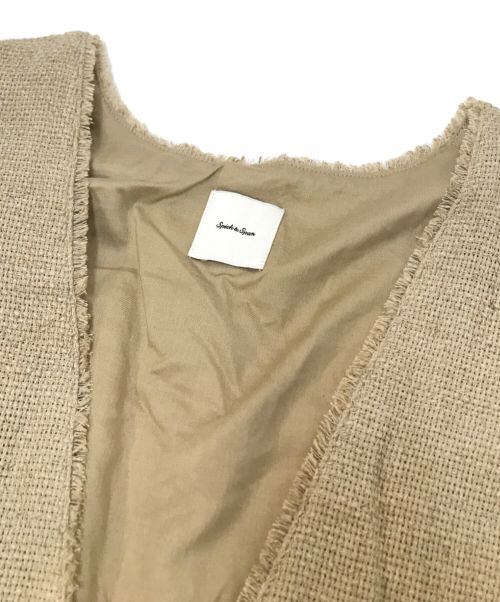 Spick and Span（スピック＆スパン）Spick and Span (スピックアンドスパン) リネンツイードベスト ベージュ サイズ:下記参照の古着・服飾アイテム