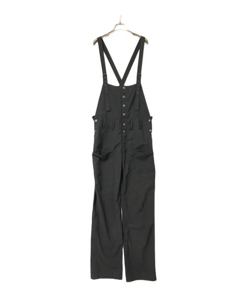 grn（ジーアールエヌ）grn (ジーアールエヌ) オーバーオール ブラック サイズ:Lの古着・服飾アイテム