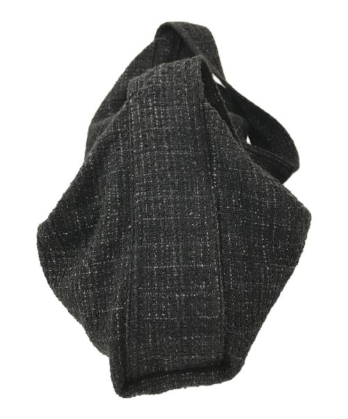 LIDnM（リドム）LIDnM (リドム) TWEED 3D LARGE BAG ブラック サイズ:Fの古着・服飾アイテム