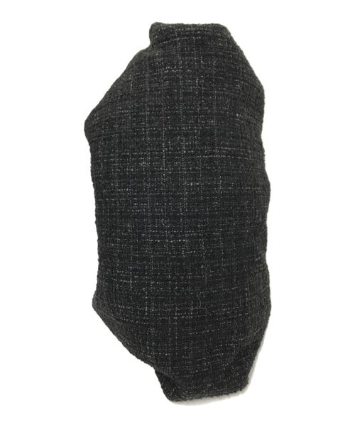 LIDnM（リドム）LIDnM (リドム) TWEED 3D LARGE BAG ブラック サイズ:Fの古着・服飾アイテム