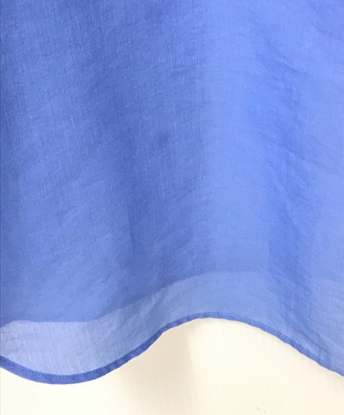 IENA（イエナ）IENA (イエナ) シアー バンドカラーシャツ ブルー サイズ:38の古着・服飾アイテム