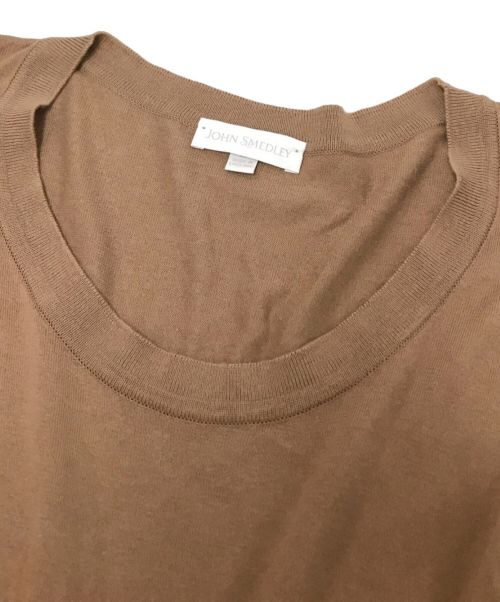 JOHN SMEDLEY（ジョンスメドレー）JOHN SMEDLEY (ジョンスメドレー) クルーネックニット ブラウン サイズ:Sの古着・服飾アイテム