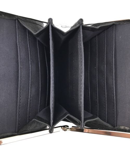 pomtata（ポンタタ）pomtata (ポンタタ) ラムレザーがま口財布 ブラック サイズ:下記参照の古着・服飾アイテム