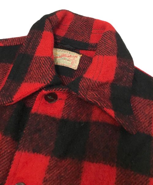 greatwestern（グレートウエスタン）greatwestern (グレートウエスタン) バッファローチェックシャツジャケット レッド サイズ:下記参照の古着・服飾アイテム