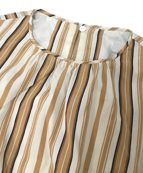 CELFORD（セルフォード）CELFORD (セルフォード) マルチストライプマキシワンピース ブラウン サイズ:36の古着・服飾アイテム