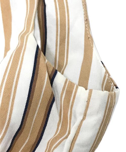 CELFORD（セルフォード）CELFORD (セルフォード) マルチストライプマキシワンピース ブラウン サイズ:36の古着・服飾アイテム