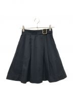 BLUE LABEL CRESTBRIDGEブルーレーベルクレストブリッジ）の古着「ベルテッドスカート」｜ネイビー