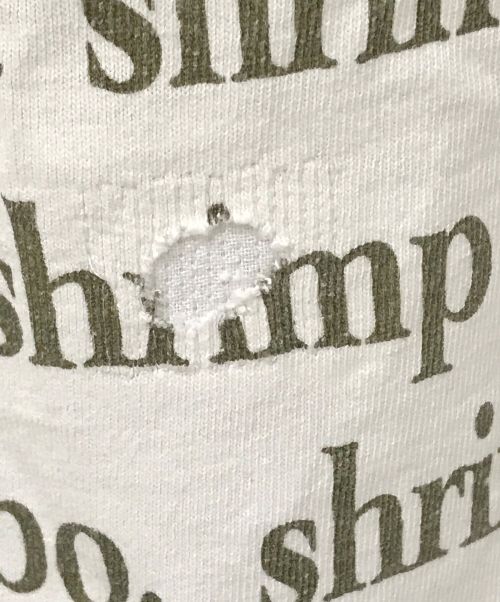 BUBBA GUMP（ババ ガンプ）BUBBA GUMP (ババ ガンプ) 90's総柄プリントTシャツ アイボリー サイズ:XLの古着・服飾アイテム