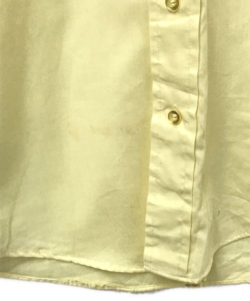 Royal kinght（ロイヤル ナイト）Royal kinght (ロイヤル ナイト) 70'sヴィンテージシャツ イエロー サイズ:15の古着・服飾アイテム