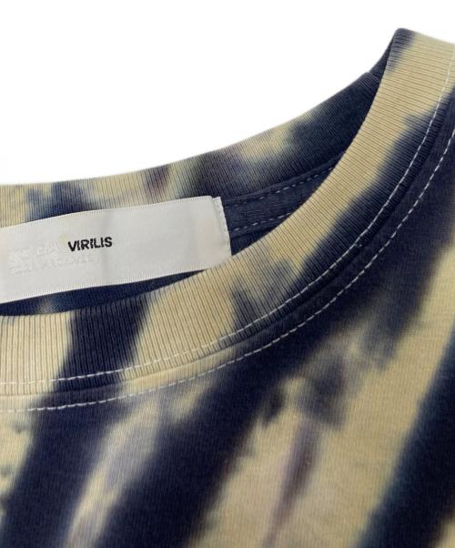 TOGA VIRILIS（トーガ ビリリース）TOGA VIRILIS (トーガ ビリリース) タイダイクルーネックTシャツ ネイビー×ベージュ サイズ:下記参照の古着・服飾アイテム