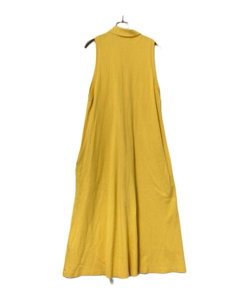 LACOSTE（ラコステ）LACOSTE (ラコステ) ベルト付ノースリーブワンピース イエロー サイズ:38の古着・服飾アイテム