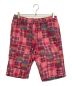 GOODENOUGH（グッドイナフ）の古着「チェックパッチワークハーフショーツ」｜ピンク