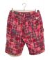 GOODENOUGH (グッドイナフ) チェックパッチワークハーフショーツ ピンク サイズ:XL：5000円