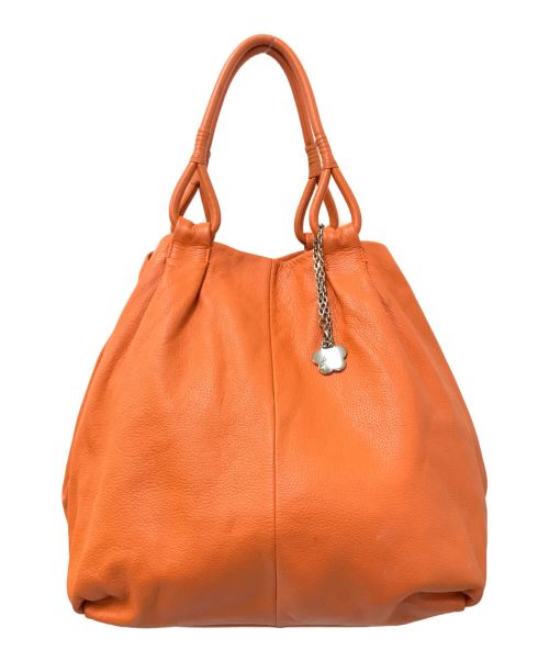 Hamano（ハマノ）Hamano (ハマノ) チャーム付レザーバッグ オレンジ サイズ:下記参照の古着・服飾アイテム