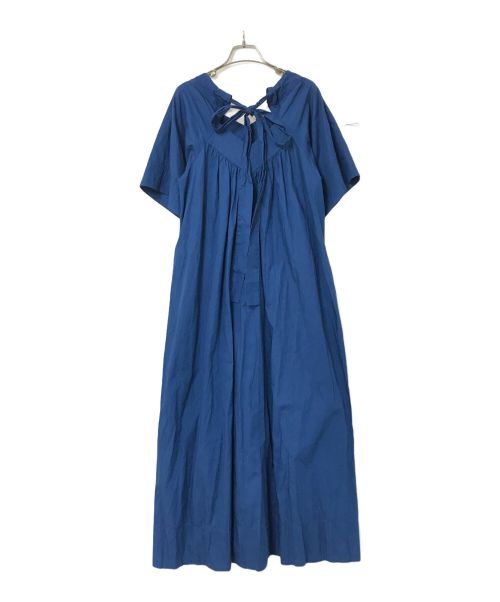 Ron Herman（ロンハーマン）Ron Herman (ロンハーマン) Vネック半袖ワンピース ブルー サイズ:XSの古着・服飾アイテム