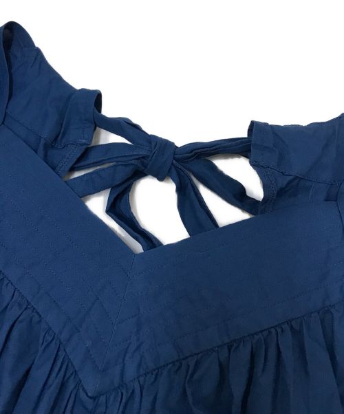 Ron Herman（ロンハーマン）Ron Herman (ロンハーマン) Vネック半袖ワンピース ブルー サイズ:XSの古着・服飾アイテム