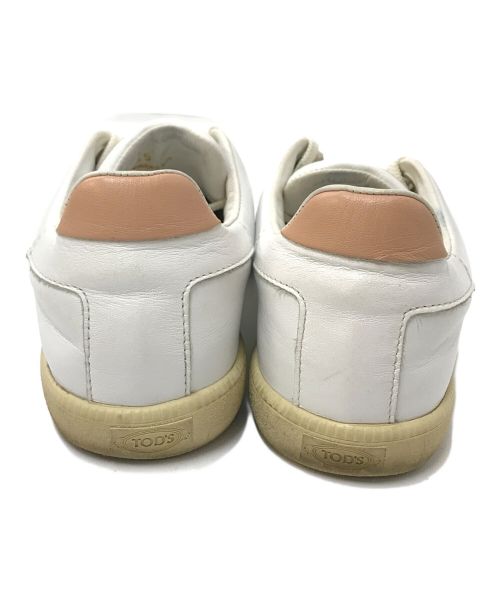 TOD'S（トッズ）TOD'S (トッズ) ローカットレザースニーカー ホワイト サイズ:35の古着・服飾アイテム