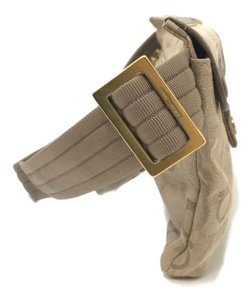 Salvatore Ferragamo（サルヴァトーレ フェラガモ）Salvatore Ferragamo (サルヴァトーレ フェラガモ) ガンチーニキャンバスウエストバッグ ベージュ サイズ:下記参照の古着・服飾アイテム