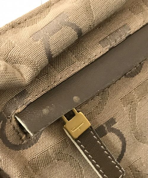 Salvatore Ferragamo（サルヴァトーレ フェラガモ）Salvatore Ferragamo (サルヴァトーレ フェラガモ) ガンチーニキャンバスウエストバッグ ベージュ サイズ:下記参照の古着・服飾アイテム