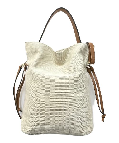 LORISTELLA（ロリステッラ）LORISTELLA (ロリステッラ) ワンハンドル巾着トートバッグ ベージュ サイズ:下記参照の古着・服飾アイテム