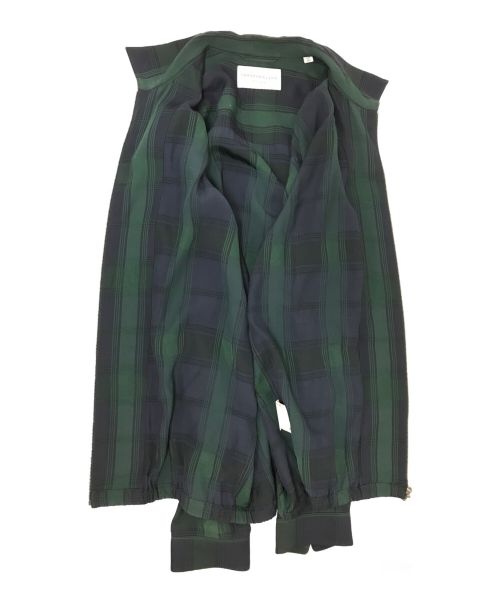 TOMORROW LAND（トゥモローランド）TOMORROW LAND (トゥモローランド) ジップアップチェックシャツジャケット グリーン サイズ:Mの古着・服飾アイテム