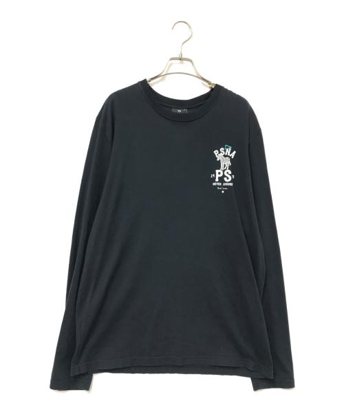 PS Paul Smith（ＰＳポールスミス）PS Paul Smith (ＰＳポールスミス) CLOUD ZEBRA ロングスリーブプリントTシャツ ネイビー サイズ:XXLの古着・服飾アイテム