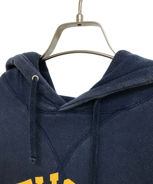 stussy（ステューシー）stussy (ステューシー) カレッジプリントパーカー ネイビー サイズ:Lの古着・服飾アイテム