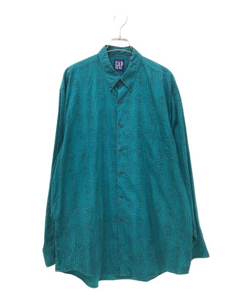 GAP（ギャップ）GAP (ギャップ) ペイズリー柄BDシャツ グリーン サイズ:Lの古着・服飾アイテム