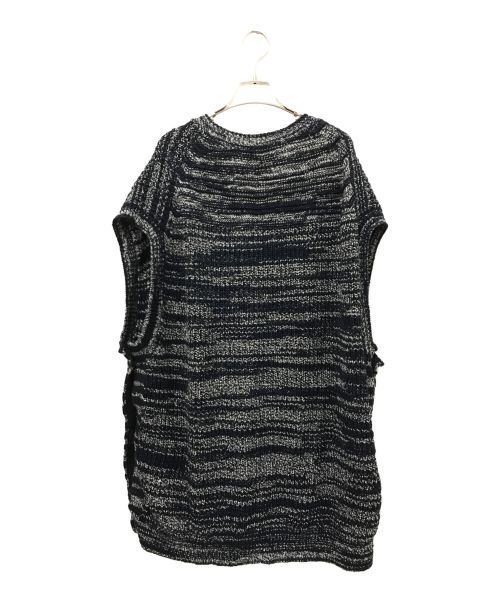 YOKE（ヨーク）YOKE (ヨーク) 5G OVERSIZED V-NECK KNIT VEST ネイビー サイズ:Mの古着・服飾アイテム