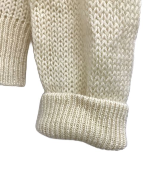 Saint Laurent Paris（サンローランパリ）Saint Laurent Paris (サンローランパリ) インターシャパターンプルオーバー アイボリー サイズ:XSの古着・服飾アイテム