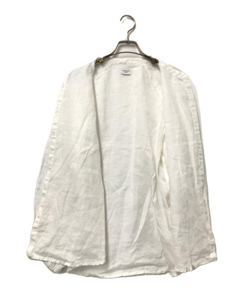 URBAN RESEARCH DOORS（アーバンリサーチドアーズ）URBAN RESEARCH DOORS (アーバンリサーチドアーズ) リネンタックボリュームスリーブブラウス ホワイト サイズ:Mの古着・服飾アイテム