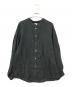 URBAN RESEARCH DOORS（アーバンリサーチドアーズ）の古着「リネンタックボリュームスリーブブラウス」｜ブラック