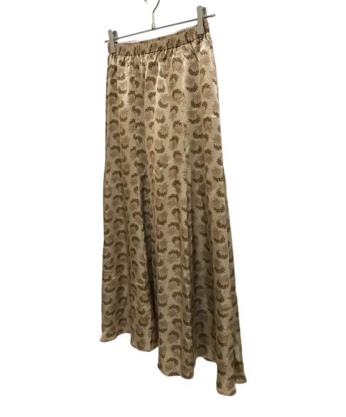 BEAUTY&YOUTH（ビューティーアンドユース）BEAUTY&YOUTH (ビューティーアンドユース) BY フラワープリントマキシスカート -ウォッシャブル- ブラウン サイズ:Ｓの古着・服飾アイテム