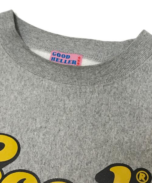 good heller（グッドヘラー）good heller (グッドヘラー) プリントスウェット グレー サイズ:XLの古着・服飾アイテム