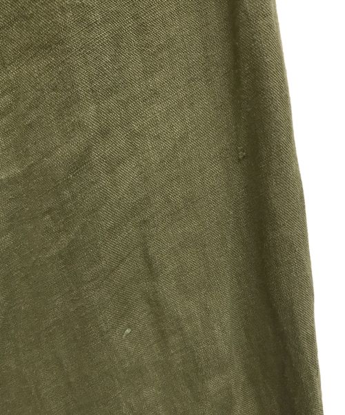 Loungedress（ラウンジドレス）Loungedress (ラウンジドレス) リネンバックタイシャツ オリーブ サイズ:FREEの古着・服飾アイテム