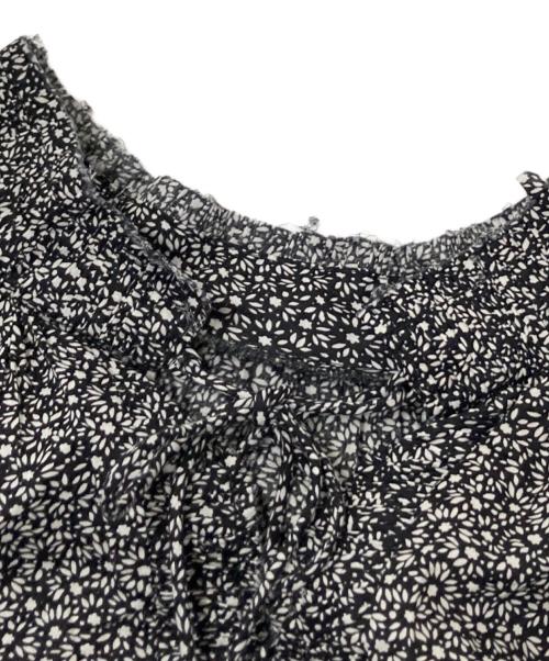 SOLEIAIADO（ソレイアード）SOLEIAIADO (ソレイアード) 花柄ブラウス ブラック サイズ:36の古着・服飾アイテム