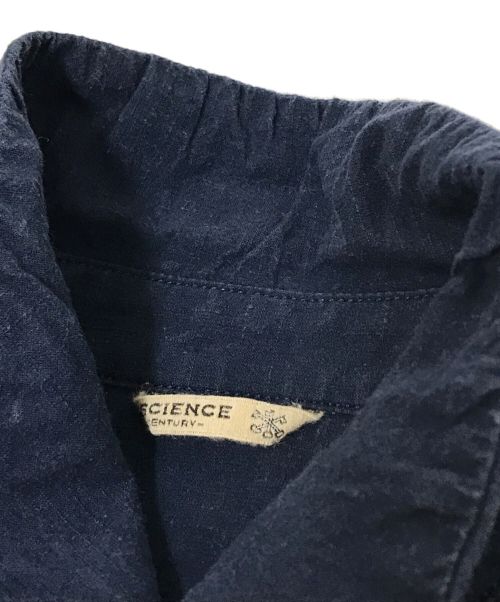 ARTS&SCIENCE（アーツアンドサイエンス）ARTS&SCIENCE (アーツアンドサイエンス) 藍染コットンヘンプシャツ ネイビー サイズ:1の古着・服飾アイテム