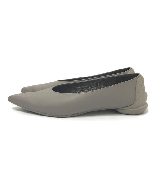 SHISEI（シセイ）SHISEI (シセイ) POINTED U PUMPS グレー サイズ:37の古着・服飾アイテム