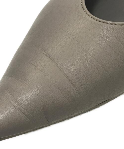 SHISEI（シセイ）SHISEI (シセイ) POINTED U PUMPS グレー サイズ:37の古着・服飾アイテム