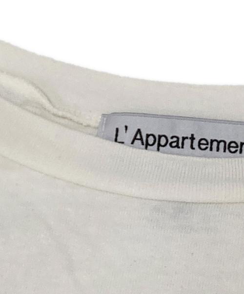Americana（アメリカーナ）Americana (アメリカーナ) L'appartement (アパルトモン) Print Raglan T-sh ホワイト サイズ:下記参照の古着・服飾アイテム