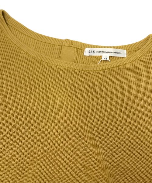23区（ニジュウサンク）23区 (ニジュウサンク) ニットベスト イエロー サイズ:44 未使用品の古着・服飾アイテム
