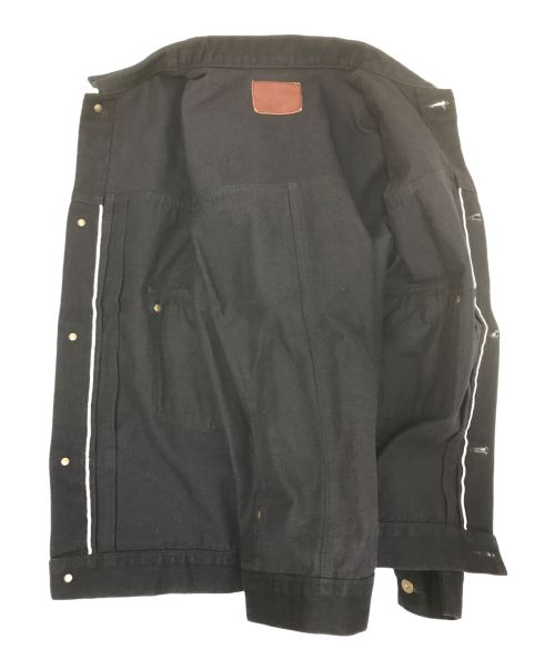 good heller（グッドヘラー）good heller (グッドヘラー) セカンドタイプワイドデニムジャケット ブラック サイズ:XLの古着・服飾アイテム