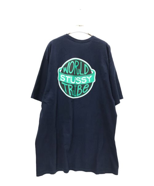 stussy（ステューシー）stussy (ステューシー) WORLD TRIBE Tシャツ ネイビー サイズ:XLの古着・服飾アイテム